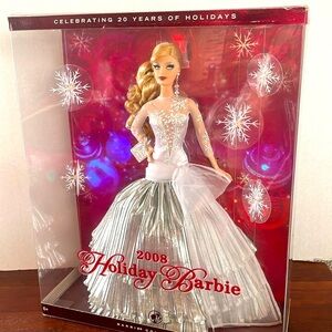 2008 Holiday Barbie 20th Anniversary Edition NRFB Mint Condition Vintage